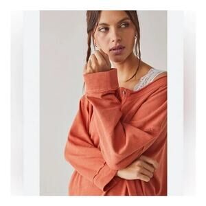 Intimately Free People Organic Cotton Henley Shirt XL